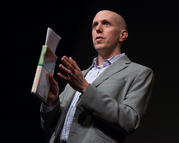 Host/screenwriter John August at the "Turing the Page: Storytelling in the Digital Age" presented by the Academy of Motion Picture Arts and Sciences