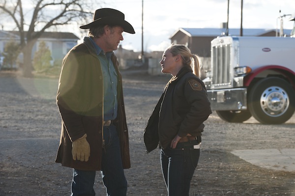 Robert Taylor and Katee Sackhoff in Longmire