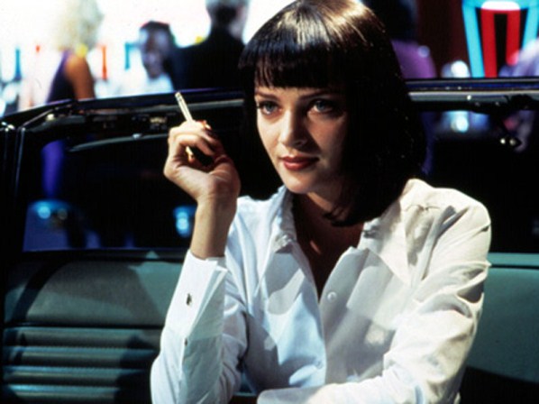 Uma Thurman as Mia Wallace in Pulp Fiction