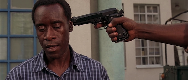 Don Cheadle as Paul Rusesabagina in Hotel Rwanda