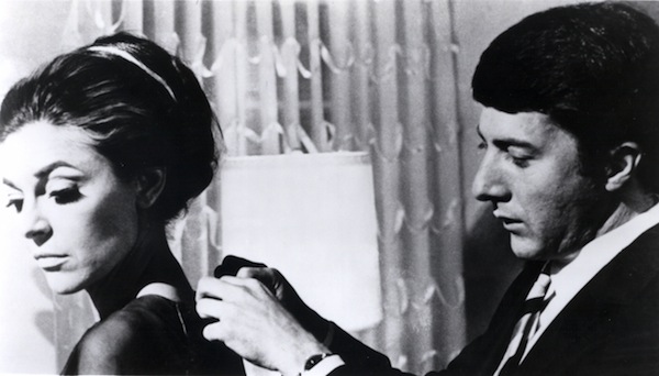 Anne Bancroft and Dustin Hoffman in The Graduate