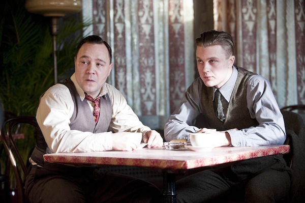 Stephen Graham as Al Capone and Michael Pitt as James Darmody in Boardwalk Empire