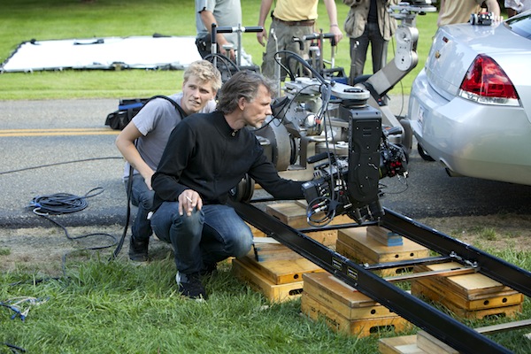 Director of Photography Eigil Bryld prepares a shot for House of Cards