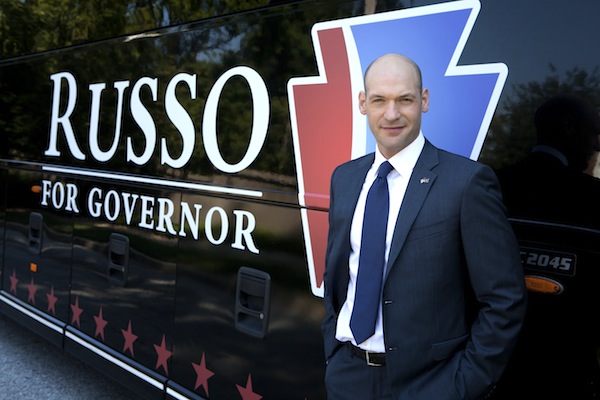 Actor Corey Stoll campaigns for Governor
