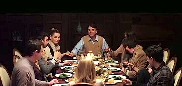 Davison family dinner in the film You're Next