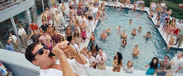 Leonardo DiCaprio is Jordan Belfort in The Wolf of Wall Street