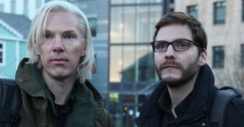 Benedict Cumberbatch and Daniel Brühl in The Fifth Estate