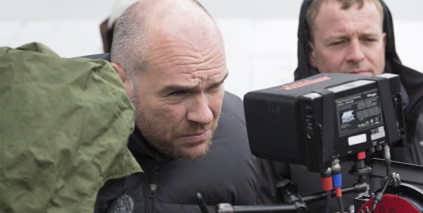 John Michael McDonagh on the set of Cavalry