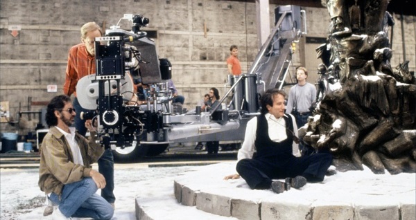 Stephen Spielberg and the late Robin Williams in Hook
