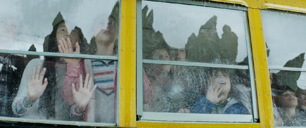 Bus Scene in Godzilla movie