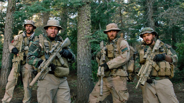 Mark Wahlberg as Marcus Luttrell, Taylor Kitsch as Michael Murphy, Emile Hirsch as Danny Dietz and Ben Foster as Matt 'Axe' Axelson in Lone Survivor Mark Wahlberg as Marcus Luttrell, Taylor Kitsch as Michael Murphy, Emile Hirsch as Danny Dietz and Ben Foster as Matt 'Axe' Axelson in Lone Survivor