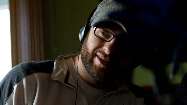 Mark Heyman on the set of The Skeleton Twins