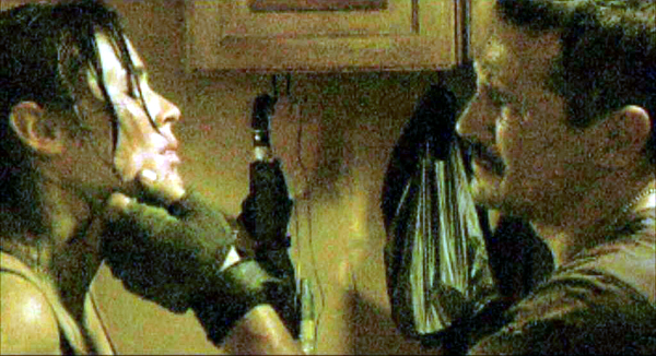 Kim Blair as Casey and Nick Damici as Clutch in Mulberry St 