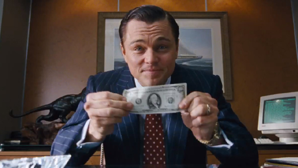Leonardo DiCaprio as Jordan Belfort in The Wolf of Wall Street Leonardo DiCaprio as Jordan Belfort in The Wolf of Wall Street
