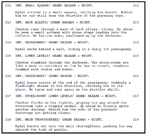 Script Sluglines The Two Faces Of January Script Sluglines