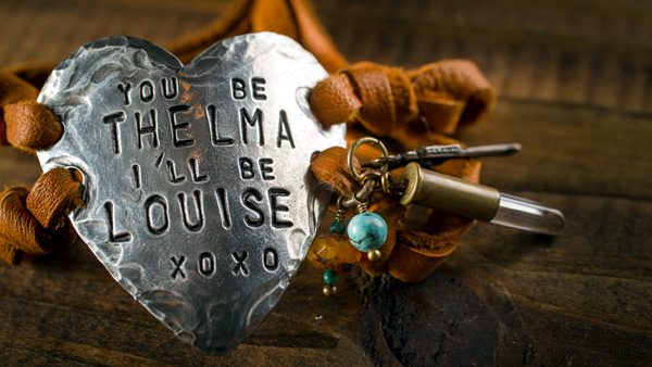 Thelma and Louise Bracelet, from www.bourbonandboots.com Thelma and Louise Bracelet, from www.bourbonandboots.com