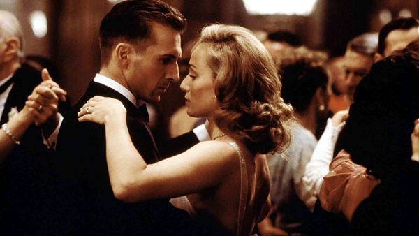Ralph Fiennes as Count Laslo and Kristin Scott Thomas as Katharine Clifton in The English Patient Ralph Fiennes as Count Laslo and Kristin Scott Thomas as Katharine Clifton in The English Patient