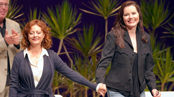 Susan Sarandon and Geena Davis at the Thelma and Louise 20 Year Reunion, Toronto Susan Sarandon and Geena Davis at the Thelma and Louise 20 Year Reunion, Toronto