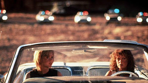 Geena Davis as Thelma and Susan Sarandon as Louise in Thelma and Louise