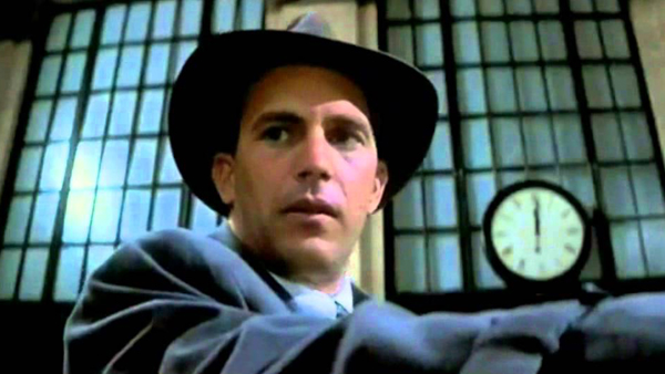 Kevin Costner as Eliot Ness in The Untouchables