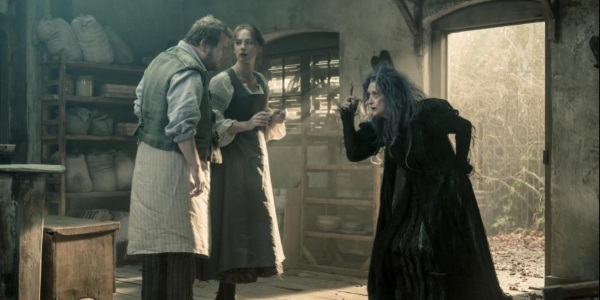 James Corden and Emily Blunt, with Meryl Streep at The Witch