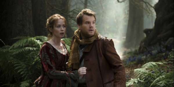 Emily Blunt as The Baker's Wife and James Corden as The Baker