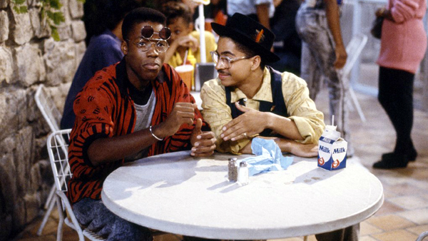 Darryl M. Bell as Ronald Johnson and Kadeem Hardison as Dwayne Cleophus Wayne in A Different World Darryl M. Bell as Ronald Johnson and Kadeem Hardison as Dwayne Cleophus Wayne in A Different World