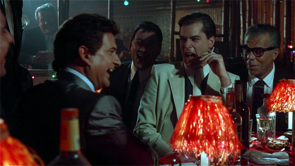 Still from the "You make me laugh" scene from Goodfellas Still from the "You make me laugh" scene from Goodfellas