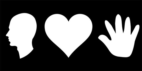 heart head hand