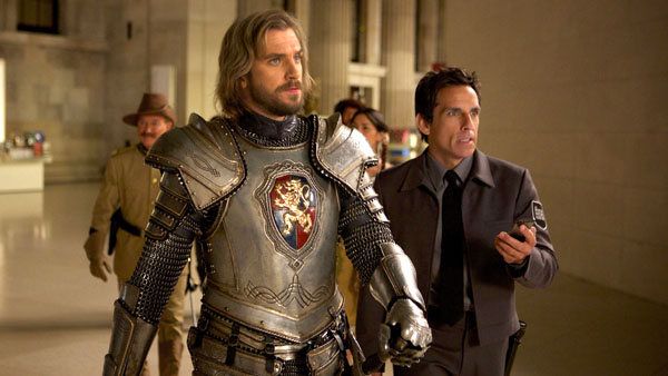 Dan Stevens as Lancelot and Ben Stiller (photo credit: Kerry Brown)