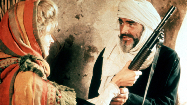 Candice Bergen as Eden Pedecaris and Sean Connery as Mulai Ahmed er Raisuli in The Wind and the Lion