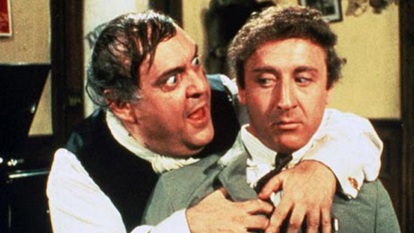 Zero Mostel as Max Bialystock and Gene Wilder as Leo Bloom in The Producers (1967)