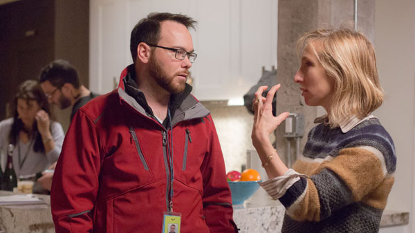 Dana Brunett with Sam Taylor Johnson, director of Fifty Shades of Grey