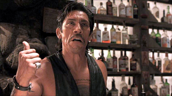 The Titty Twister Bar: Danny Trejo as Razor Charlie in From Dusk Till Dawn