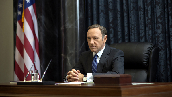Kevin Spacey as Francis Underwood in House of Cards
