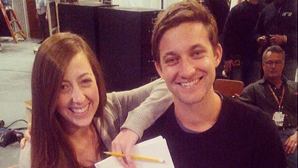 Sarah Schneider and Chris Kelly SNL