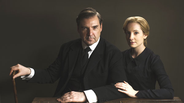 Brendan Coyle as Mr. Bates and Joanne Froggatt as Anna Bates in Downton Abbey