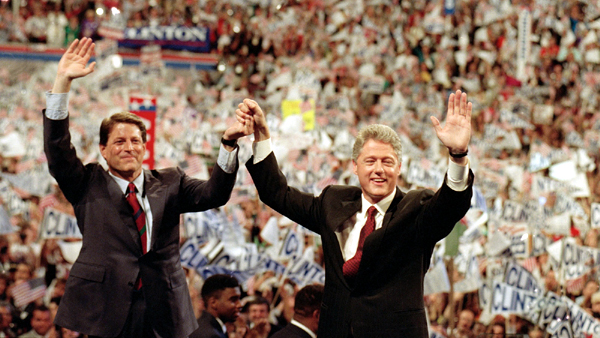 Al Gore and Bill Clinton