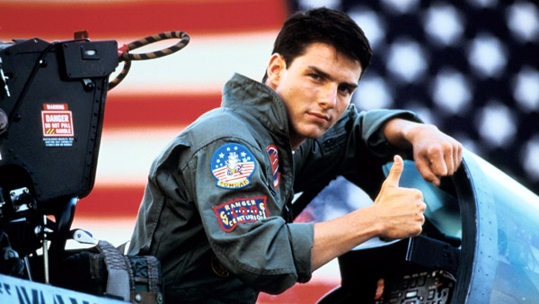 Tom Cruise as Maverick in Top Gun