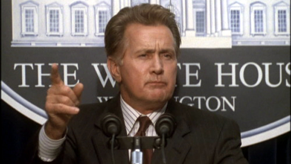 Martin Sheen as President Bartlet in The West Wing