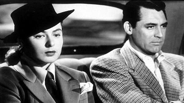 Ingrid Bergman as Alicia Huberman and Cary Grant as Devlin in Notorious