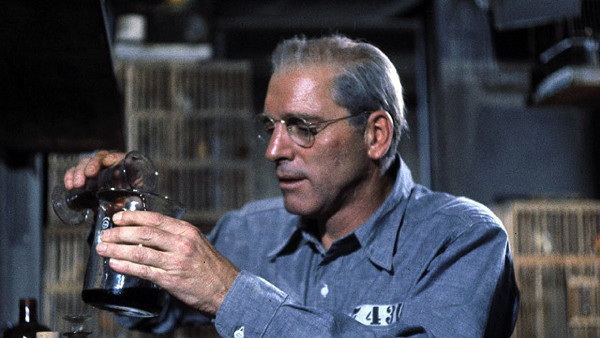 Burt Lancaster as Robert Stroud in Birdman of Alcatraz