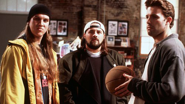 Jason Mewes as Jay, Kevin Smith as Silent Bob and Ben Affleck as Holden McNeil in Jay and Silent Bob Strike Back