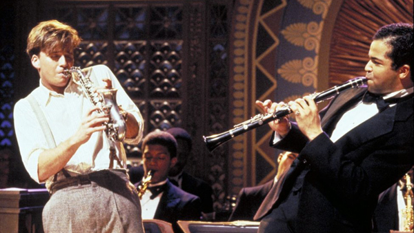 Sean Patrick Flanery as Indiana Jones and Jeffrey Wright as Sidney Bechet in The Young Indiana Jones Chronicles