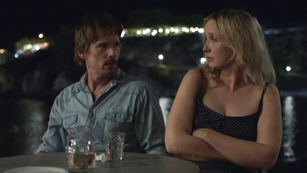 Ethan Hawke as Jesse and Julie Delpy as Celine in Before Midnight