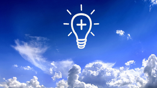 Lightbulb in the sky