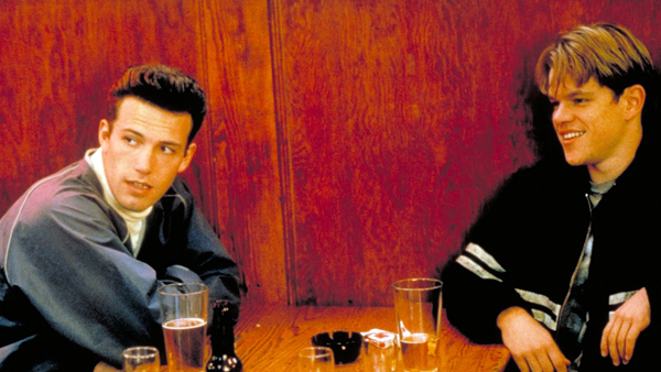 Ben Affleck as Chuckie Sullivan and Matt Damon as Will Hunting in Good Will Hunting © 1997 Miramax Pictures- all rights reserved