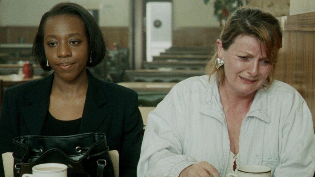 Brenda Blethyn, Marianne Jean-Baptiste in Ken Loach's Secrets and Lies