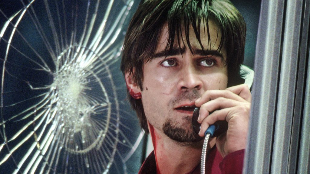 Colin Farrell plays Stu Shepard in Phone Booth
