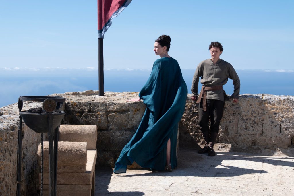 Anne Hathaway plays Penelope and Tom Holland plays Telemachus in The Odyssey directed by Christopher Nolan